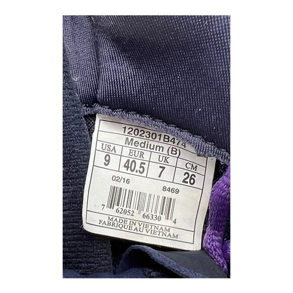 BROOKS WOMENS PURE GRIT 5 TRAIL RUNNING SNEAKER SHOE NAVY PURPLE TEAL SIZE 9 - Picture 10 of 11